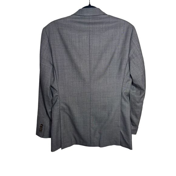 Indochino New Bespoke 2 Button Gray Blazer Sport‎ Coat Jacket Men's Camo Lining - Picture 2 of 12